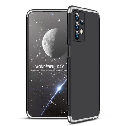 For Samsung Galaxy A13 4G GKK Three Stage Splicing Full Coverage PC Phone Case(Black Silver) - Galaxy Phone Cases by GKK | Online Shopping South Africa | PMC Jewellery