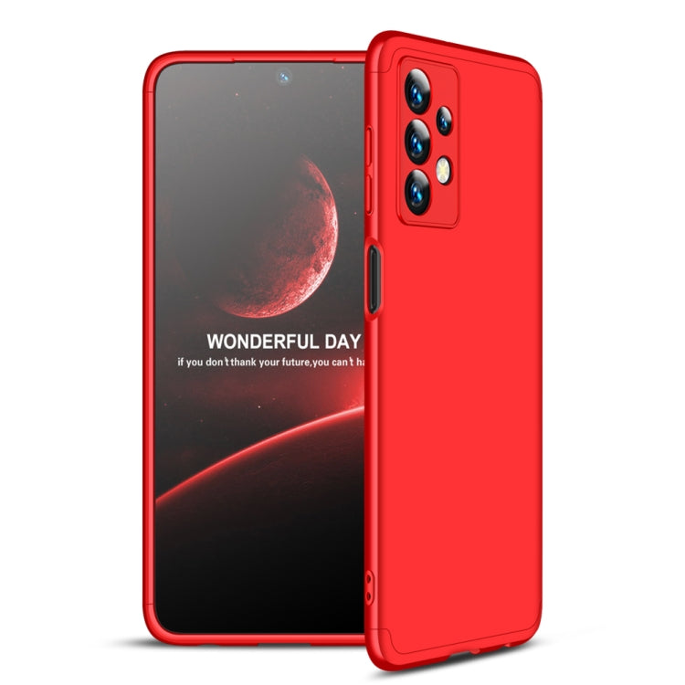 For Samsung Galaxy A13 4G GKK Three Stage Splicing Full Coverage PC Phone Case(Red) - Galaxy Phone Cases by GKK | Online Shopping South Africa | PMC Jewellery