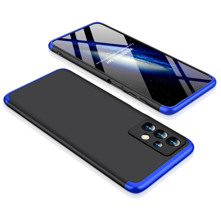 For Samsung Galaxy A23 GKK Three Stage Splicing Full Coverage PC Phone Case(Black Blue) - Galaxy Phone Cases by GKK | Online Shopping South Africa | PMC Jewellery