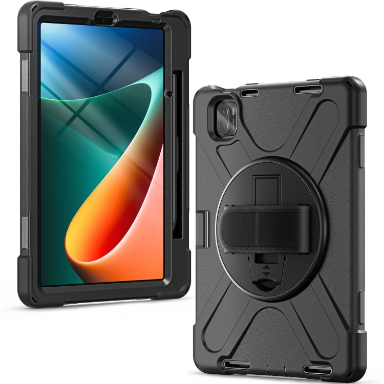 For Xiaomi Pad 5 / Pad 5 Pro Silicone + PC Tablet Case(Black) -  by PMC TechLife | Online Shopping South Africa | PMC TechLife