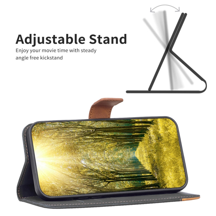 For Samsung Galaxy A53 BF11 Color Matching Skin Feel Leather Phone Case(Black) - free shipping - PMC TechLife - Order now!