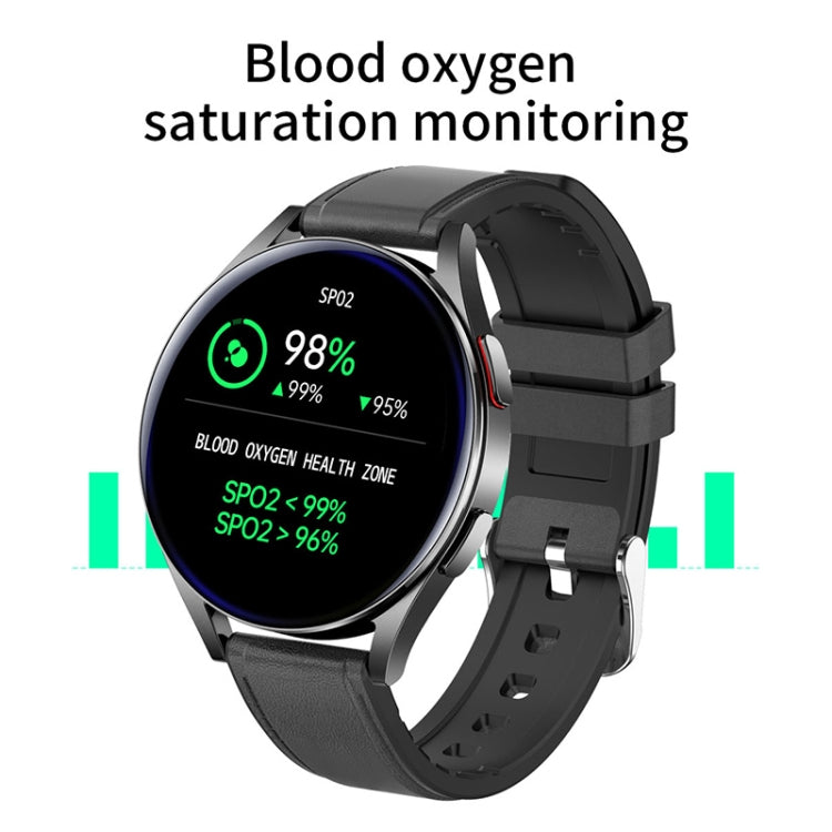 NORTH EDGE N34S 1.32 inch Screen Smart Watch Support Health Monitoring / Voice Assistant(Black) - Smart Watches by NORTH EDGE | Online Shopping South Africa | PMC Jewellery | Buy Now Pay Later Mobicred