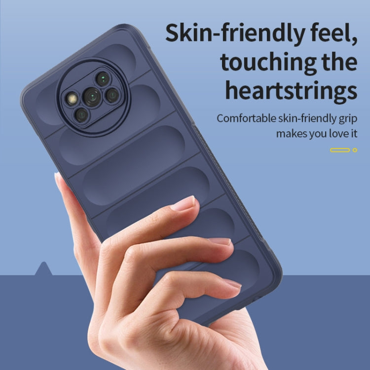 For Xiaomi Poco X3 NFC Magic Shield TPU + Flannel Phone Case(Dark Grey) - free shipping - PMC TechLife - Order now!