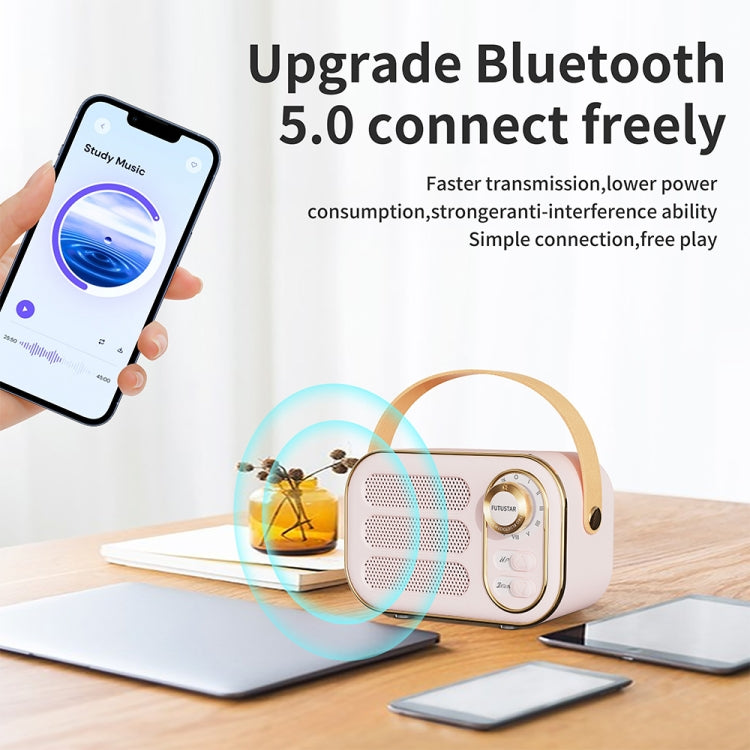 DW13 Portable HIFI Mini Retro Wireless Bluetooth Speaker(Blue) - Mini Speaker by PMC TechLife | Online Shopping South Africa | PMC TechLife
