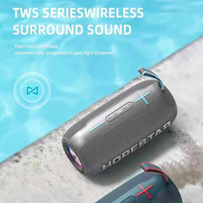 HOPESTAR H49 RGB Light TWS Waterproof Wireless Bluetooth Speaker(Black) - Waterproof Speaker by HOPESTAR | Online Shopping South Africa | PMC Jewellery