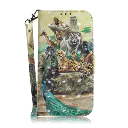 For Xiaomi 12 / 12X 3D Colored Horizontal Flip Leather Phone Case(Zoo) - 12 Cases by PMC Jewellery | Online Shopping South Africa | PMC Jewellery