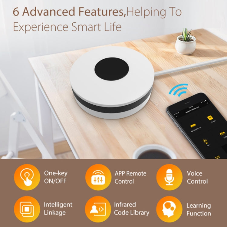NEO NAS-IR02W WiFi IR Remotc Control Support Amazon Alexa / Google Home(White) - free shipping - PMC TechLife - Order now!
