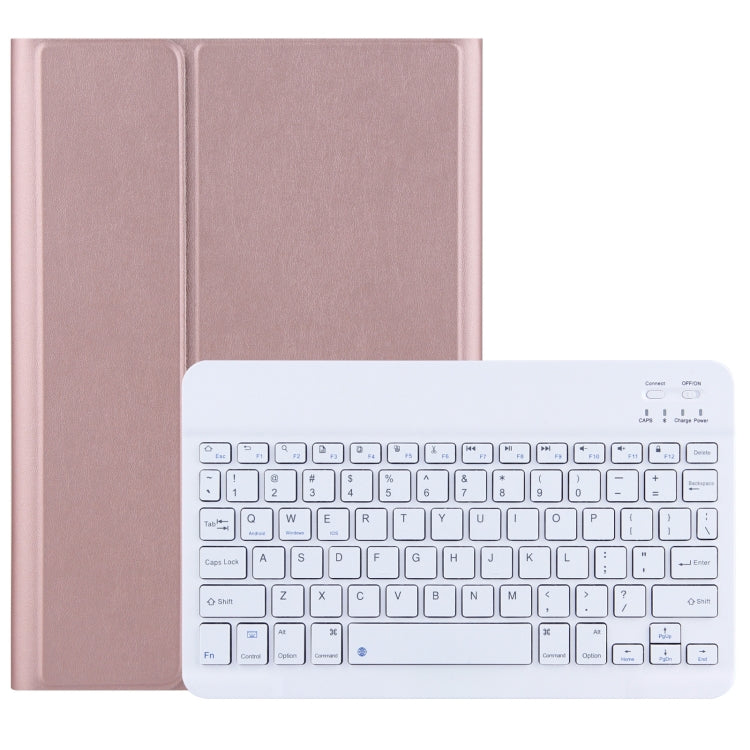For Lenovo Tab M10 HD Gen 2 Bluetooth Keyboard Leather Tablet Case(Rose Gold) - Lenovo Keyboard by PMC TechLife | Online Shopping South Africa | PMC TechLife