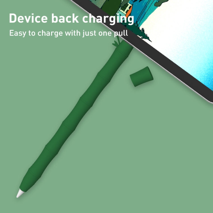 LOVE MEI Bamboo Liquid Silicone Gel Stylus Pen Protective Case For Apple Pencil 2(Light Green) - free shipping - PMC TechLife - Order now!