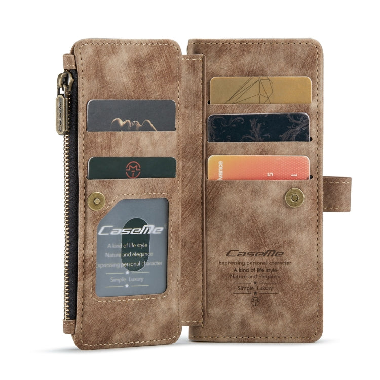 For Samsung Galaxy Z Fold3 5G CaseMe C30 Multifunctional Phone Leather Phone Case(Brown) - Galaxy Phone Cases by CaseMe | Online Shopping South Africa | PMC Jewellery | Buy Now Pay Later Mobicred