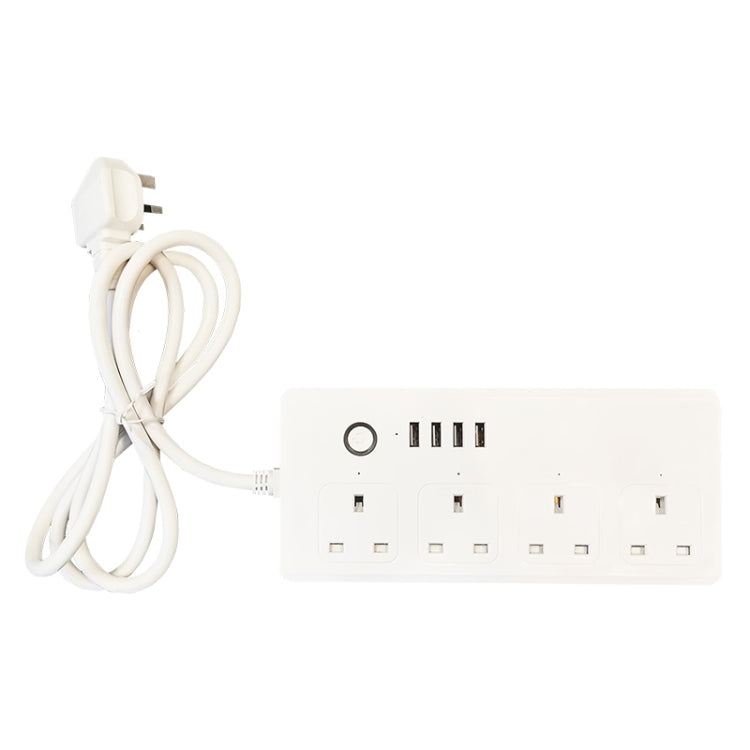 WIFI  13A SM-SO301-K 4 Holes + 4 USB Multi-purpose Smart Power Strip, UK Plug - Smart Socket by PMC TechLife | Online Shopping South Africa | PMC TechLife