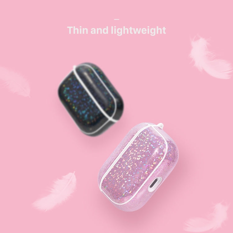 NIILLKIN Anti-fall PU + TPU Shining Protection Glitter Case for AirPods Pro(Pink) - For AirPods Pro by NILLKIN | Online Shopping South Africa | PMC Jewellery