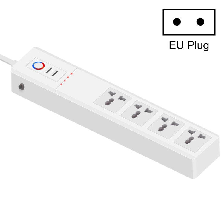 ZigBee 10A SM-SO306-M 4 Holes + 2 USB Multi-purpose Smart Power Strip(EU Plug) - Smart Socket by PMC Jewellery | Online Shopping South Africa | PMC Jewellery