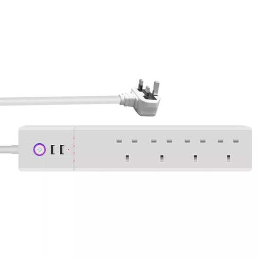 WiFi 16A SM-SO306-K 4 Holes + 2 USB Multi-purpose Smart Power Strip, UK Plug - Smart Socket by PMC Jewellery | Online Shopping South Africa | PMC Jewellery