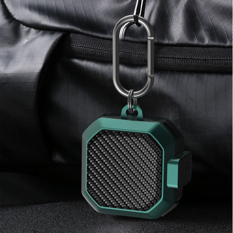 For Samsung Galaxy Buds Live/Buds Pro/Buds 2/2 Pro Anti-fall Earphones Case with Switch(Black Green) - Samsung Earphone Case by PMC Jewellery | Online Shopping South Africa | PMC Jewellery