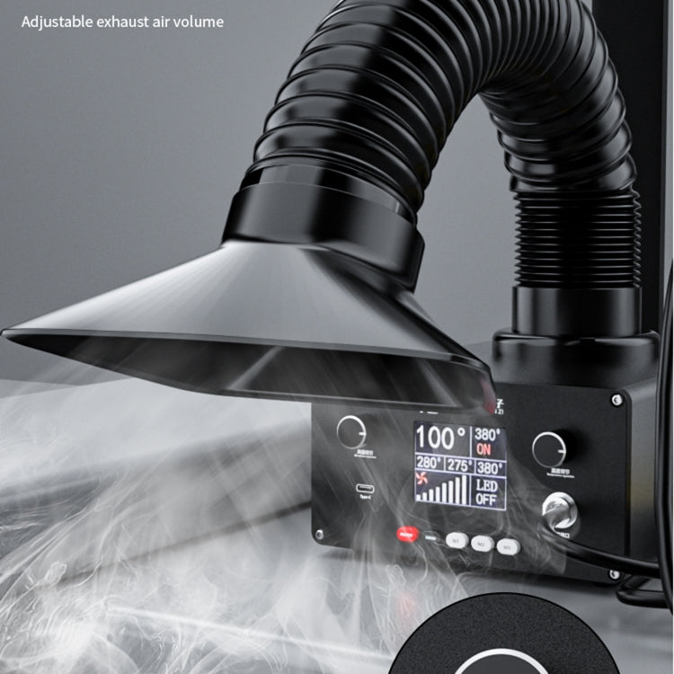 TBK D-201 2 in 1 Intelligent Constant Temperature Soldering Iron With Solder Smoking Absorber Tool, UK Plug - free shipping - PMC TechLife - Order now!