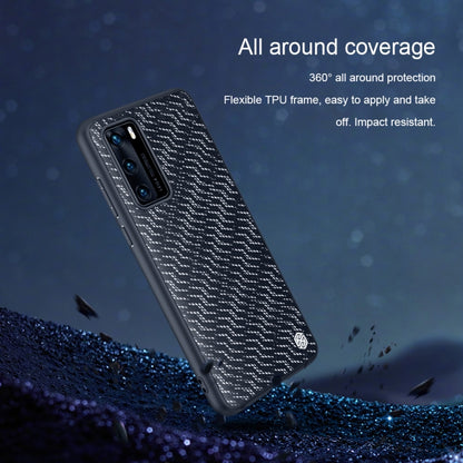 For Huawei P40 NILLKIN Glorious Series TPU + PC 3D Geometric Texture Reflective Mobile Phone Protective Case(Rainbow Light) - Huawei Cases by NILLKIN | Online Shopping South Africa | PMC Jewellery