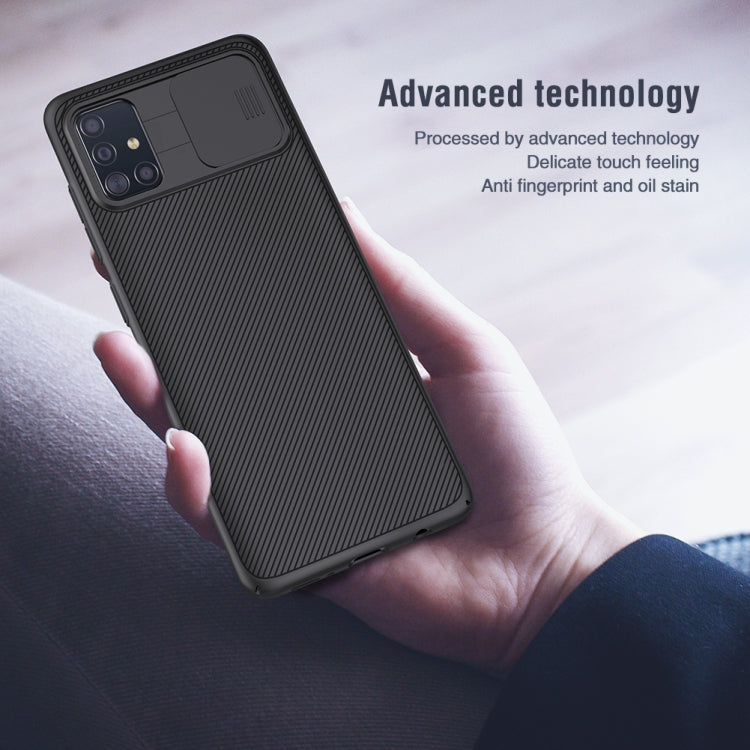 For Galaxy A51 NILLKIN Black Mirror Series PC Camshield Full Coverage Dust-proof Scratch Resistant Mobile Phone Case(Black) - Galaxy Phone Cases by NILLKIN | Online Shopping South Africa | PMC Jewellery