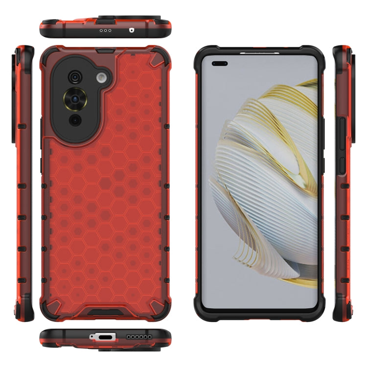 For Huawei nova 10 Pro 4G Shockproof Honeycomb PC + TPU Phone Case(Red) - Huawei Cases by PMC TechLife | Online Shopping South Africa | PMC TechLife | Buy Now Pay Later Mobicred
