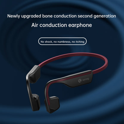 Sanag A11S Bone Conduction Second-generation Air Conduction Headphones(White Blue) - Sport Earphone by Sanag | Online Shopping South Africa | PMC Jewellery