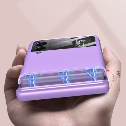 For Samsung Galaxy Z Flip4 GKK Magnetic Fold All-inclusive Protective Phone Case(Purple) - Galaxy Z Flip4 5G Cases by GKK | Online Shopping South Africa | PMC Jewellery