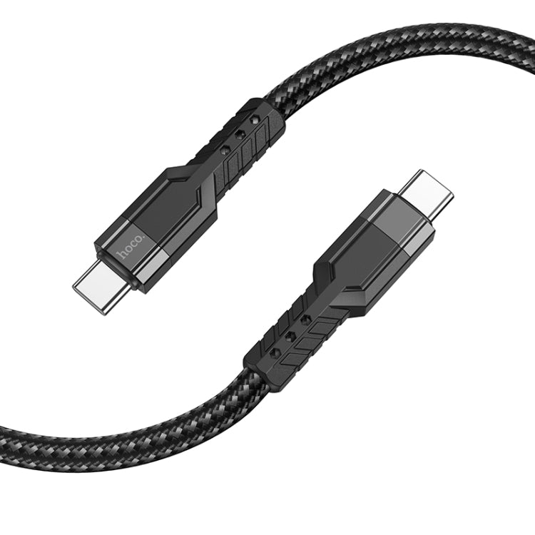 hoco U110 60W USB-C / Type-C to USB-C / Type-C Charging Data Cable，Length：1.2m(Black) - USB-C & Type-C Cable by hoco | Online Shopping South Africa | PMC Jewellery | Buy Now Pay Later Mobicred