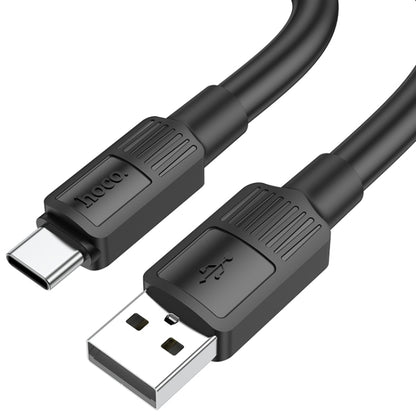 hoco X84 3A USB to USB-C / Type-C Solid Charging Data Cable，Length：1m(Black) - USB-C & Type-C Cable by hoco | Online Shopping South Africa | PMC Jewellery