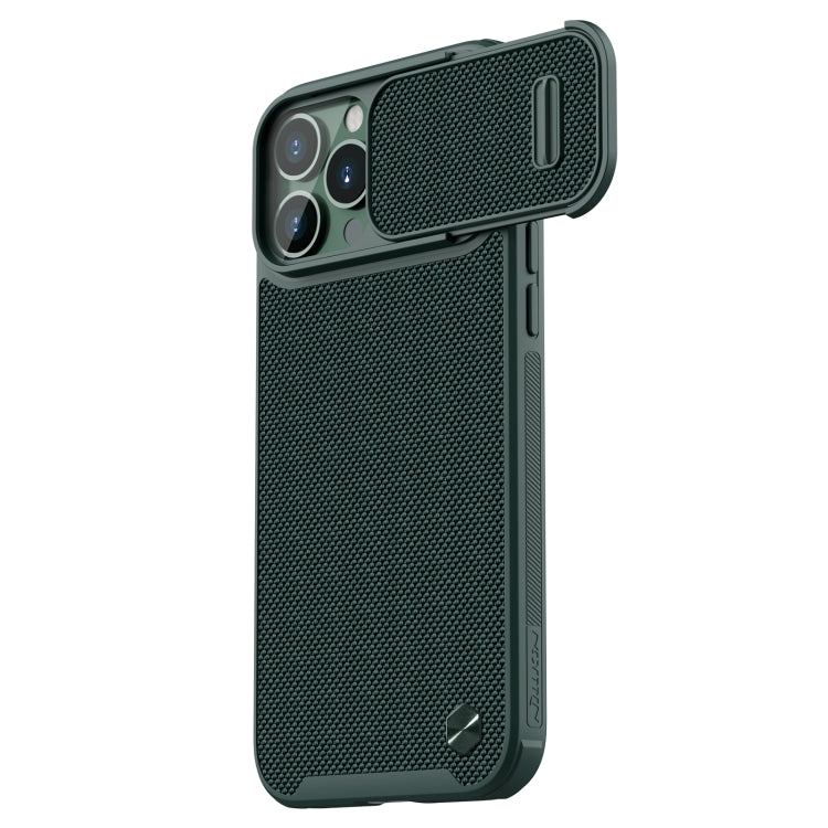 For iPhone 13 Pro Max NILLKIN 3D Textured Nylon Fiber TPU + PC Phone Case (Green) - iPhone 13 Pro Max Cases by NILLKIN | Online Shopping South Africa | PMC Jewellery