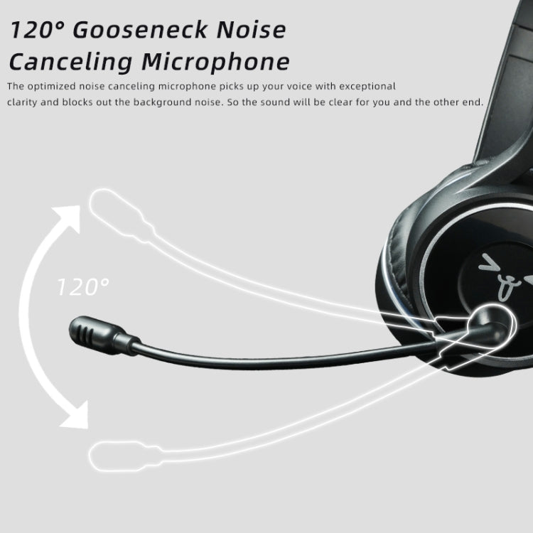 SOYTO SY-T30C Long Microphone Bluetooth Wireless Noise Cancelling Ergonomic Gaming Headset(Black) - free shipping - PMC TechLife - Order now!