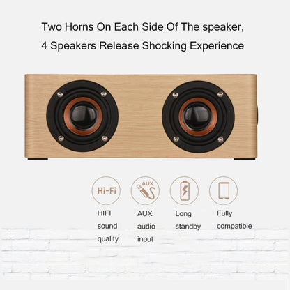 Q5 Home Computer TV Wooden Wireless Bluetooth Speaker(Red) - Desktop Speaker by PMC Jewellery | Online Shopping South Africa | PMC Jewellery