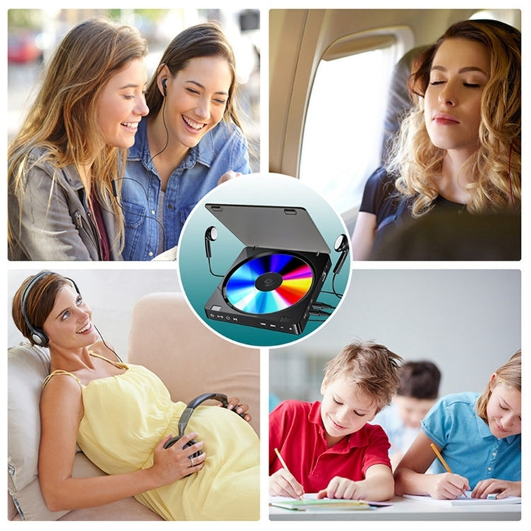 Kecag KC-708 Portable Retro Disc Album CD Player(Black) - free shipping - PMC TechLife - Order now!