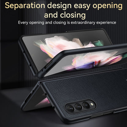 For Samsung Galaxy Z Fold4 SULADA Shockproof TPU + Handmade Leather Phone Case(Black) - Galaxy Z Fold4 5G Cases by SULADA | Online Shopping South Africa | PMC Jewellery