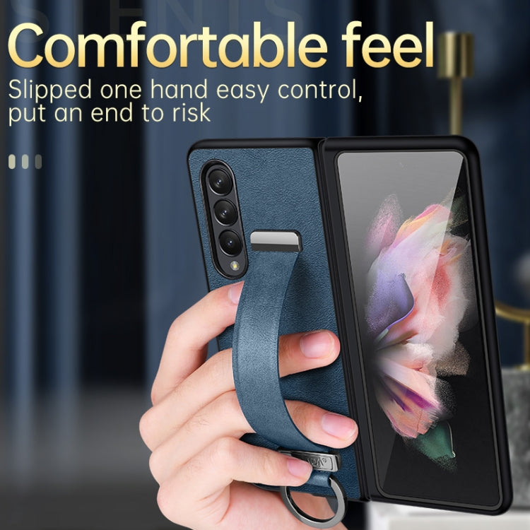For Samsung Galaxy Z Fold4 SULADA Cool Series PC + Leather Texture Skin Feel Shockproof Phone Case(Brown) - Galaxy Z Fold4 5G Cases by SULADA | Online Shopping South Africa | PMC TechLife
