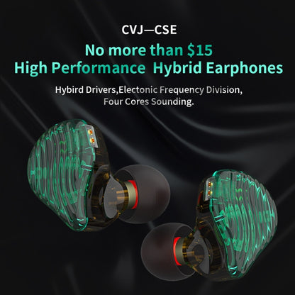 CVJ-CSE Ring Iron Hybrid Music Running Sports In-Ear Wired Headphone, Style:Without Mic(Green) - In Ear Wired Earphone by CVJ | Online Shopping South Africa | PMC Jewellery | Buy Now Pay Later Mobicred