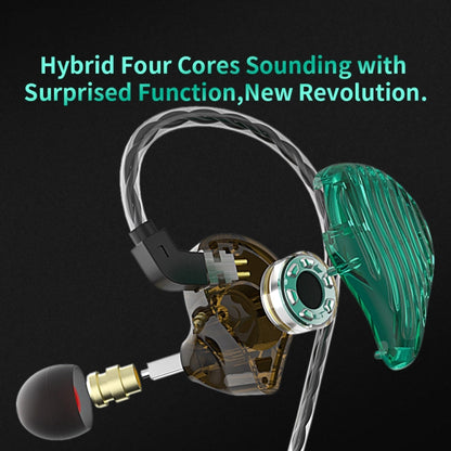 CVJ-CSE Ring Iron Hybrid Music Running Sports In-Ear Wired Headphone, Style:Without Mic(Green) - In Ear Wired Earphone by CVJ | Online Shopping South Africa | PMC Jewellery | Buy Now Pay Later Mobicred