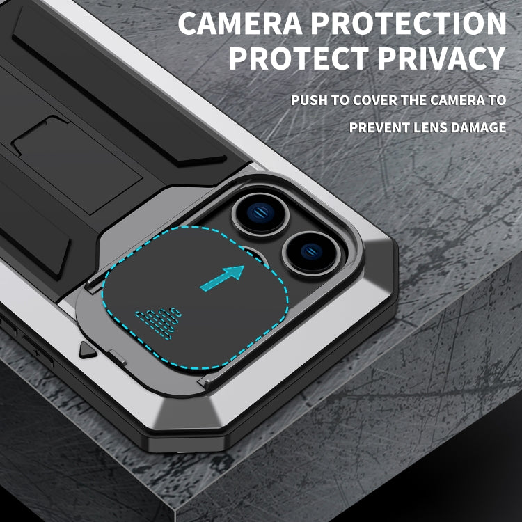 For iPhone 14 Pro R-JUST Shockproof Life Waterproof Dust-proof Case(Silver) - iPhone 14 Pro Cases by R-JUST | Online Shopping South Africa | PMC TechLife | Buy Now Pay Later Mobicred
