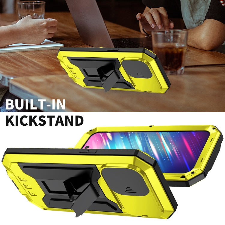 For iPhone 14 Pro Max R-JUST Shockproof Life Waterproof Dust-proof Case (Yellow) - free shipping - PMC TechLife - Order now!