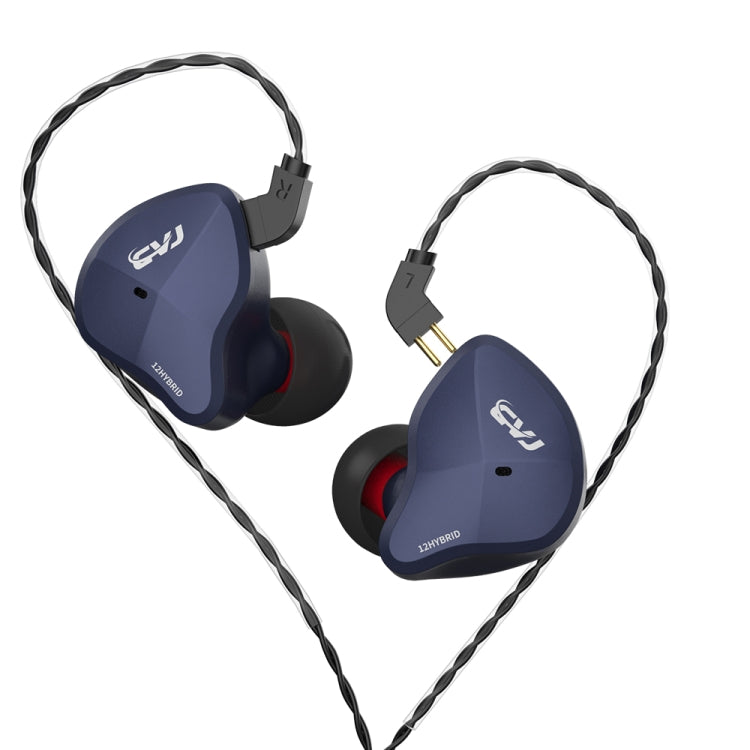 CVJ-CSN In-Ear Dual Magnetic Circuit Dynamic HIFI Wired Earphone, Style:Without Mic(Blue) - In Ear Wired Earphone by CVJ | Online Shopping South Africa | PMC Jewellery | Buy Now Pay Later Mobicred