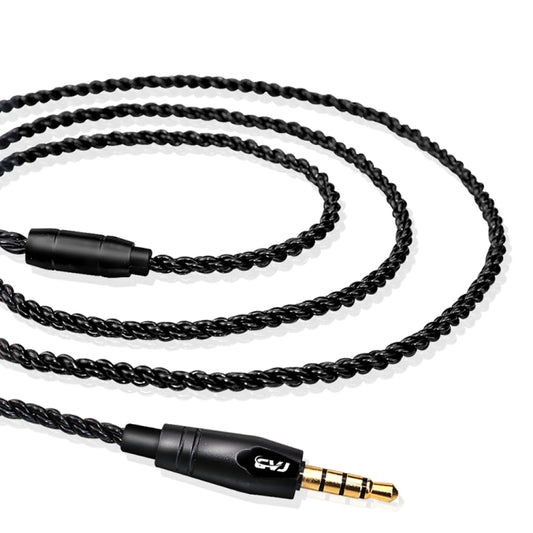 CVJ-V1 1.25m Oxygen-free Copper Silver Plated Upgrade Cable For MMCX Earphones, Without Mic - Cable & Splitter by CVJ | Online Shopping South Africa | PMC Jewellery