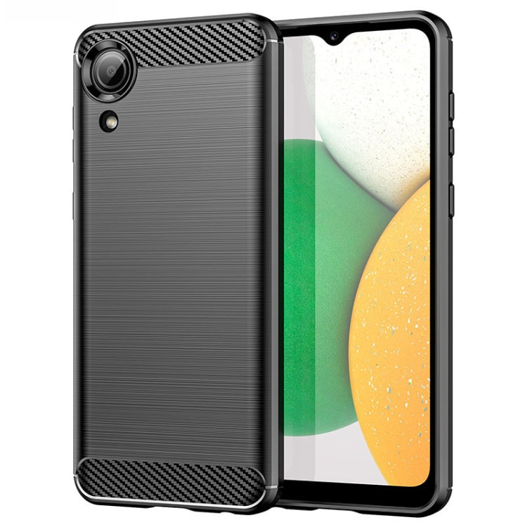 For Samsung Galaxy A03 Core Brushed Texture Carbon Fiber TPU Phone Case(Black) - free shipping - PMC TechLife - Order now!