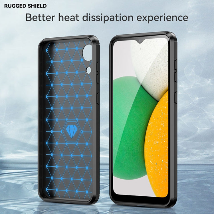 For Samsung Galaxy A03 Core Brushed Texture Carbon Fiber TPU Phone Case(Black) - free shipping - PMC TechLife - Order now!