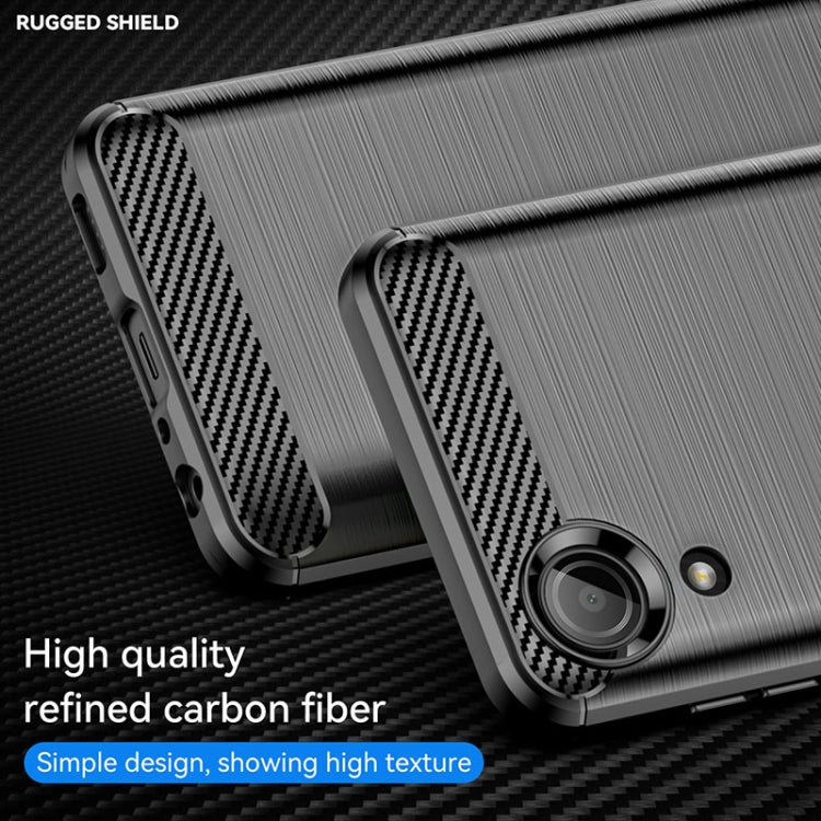 For Samsung Galaxy A03 Core Brushed Texture Carbon Fiber TPU Phone Case(Black) - free shipping - PMC TechLife - Order now!