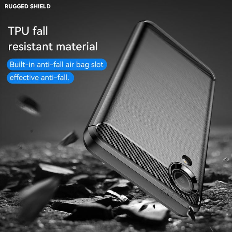 For Samsung Galaxy A03 Core Brushed Texture Carbon Fiber TPU Phone Case(Black) - free shipping - PMC TechLife - Order now!