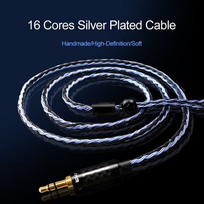 CVJ V3 1.2m 16 Cores Silver-plated 3.5mm Earphone Cable, Style:0.78mm(Silver) - Cable & Splitter by CVJ | Online Shopping South Africa | PMC Jewellery | Buy Now Pay Later Mobicred