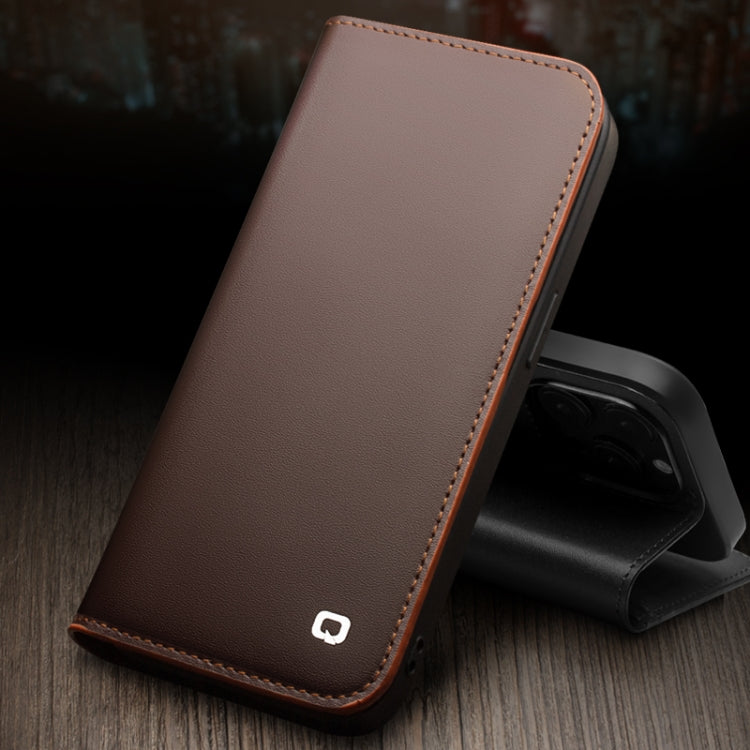 For iPhone 14 QIALINO Business Horizontal Flip PU Phone Case (Black) - iPhone 14 Cases by QIALINO | Online Shopping South Africa | PMC TechLife | Buy Now Pay Later Mobicred