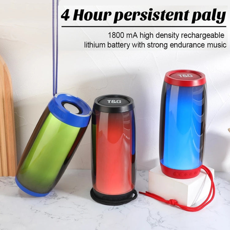 T&G TG335 1800mAh Portable Color LED Wireless Bluetooth Speaker(Red) - Desktop Speaker by T&G | Online Shopping South Africa | PMC TechLife | Buy Now Pay Later Mobicred