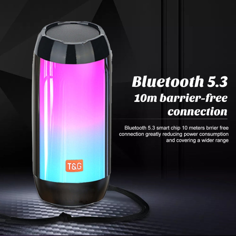T&G TG643 Portable LED Light Waterproof Subwoofer Wireless Bluetooth Speaker(Green) - Waterproof Speaker by T&G | Online Shopping South Africa | PMC TechLife | Buy Now Pay Later Mobicred