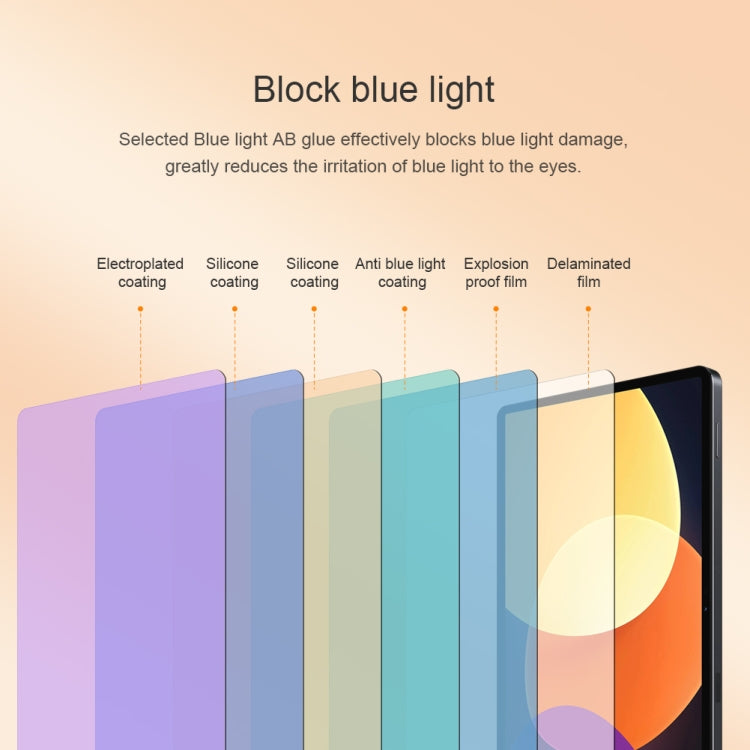 For Xiaomi Pad 5 Pro 12.4 NILLKIN V+ Series 0.33mm 4H Anti-blue Ray Tempered Glass Film - Mi Pad 5 Pro 12.4 Tempered Glass by NILLKIN | Online Shopping South Africa | PMC Jewellery
