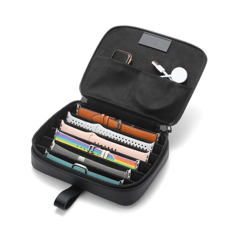 Multifunction Watch Strap Data Cable Slots Storage Bag(Black) - Digital Storage Bag by PMC TechLife | Online Shopping South Africa | PMC TechLife