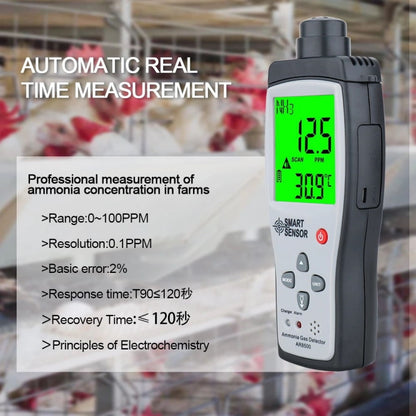 SmartSensor AR8500 Handheld Ammonia Gas NH3 Detector Meter - Air & Water Quality Tester by PMC Jewellery | Online Shopping South Africa | PMC Jewellery